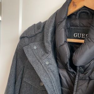 GUESS Peacoat with Down Insert, Men’s L